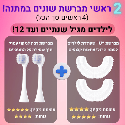 Happybrush™ - מברשת שיניים חשמלית לילדים